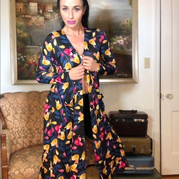 LuLaRoe Sweaters - Lularoe long cardigan duster floral